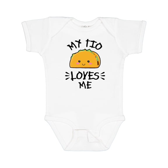 Inktastic My Tio Loves Me with Taco Illustration Boys or Girls Baby Bodysuit