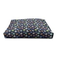 thumbnail image 3 of Space Pet House, Futuristic Science Fiction Comic Planet Spaceships Androids Rockets Ufo Illustration, Outdoor & Indoor Portable Dog Kennel with Pillow and Cover, 5 Sizes, Multicolor, by Ambesonne, 3 of 4