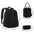 thumbnail image 2 of Easygdp Black Mochila para Niños y Niñas con Set de Caja de Almuerzo y Estuche para Lápices 3 en 1, Mochila Escolar Estampada para Adolescentes, 2 of 7