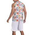 thumbnail image 5 of Rocae Floral Ditsy for Men's Basketball Jersey Lightweight and Breathable Athletic Tank Top,Quick-Drying Sports Jersey XX-Large, 5 of 9