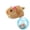 B, variant on Interactive Pet Ball Pink Transparent Cream Yellow Hamster Figure Intelligent Obstacle Avoidance Self-Moving