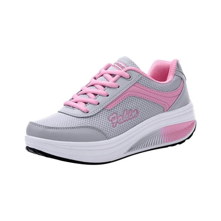 

Sneakers for Women Non Slip Lightweight Air Cushion Work Trainer Sneakers Outdoor Safety Platform Shoes Road Running Shoes Casual Mesh Breathable Women s Sports Walking Athletic Shoes