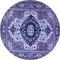 thumbnail image 1 of Ahgly Company Indoor Round Persian Blue Traditional Area Rugs, 3' Round, 1 of 4