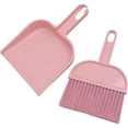 thumbnail image 1 of Herramienta de limpieza multifuncional, recogedor de plástico, paño de limpieza de lana de coral, lindo juego de limpieza auxiliar 2 en 1 para niños rosa, 1 of 5