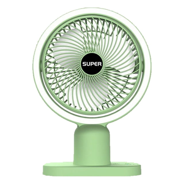Fans for Homewith Night Light Usb Desk Fan, Mini Fan Portable, 3Speeds Desktop Table Fan, Plug in Power Fan, Rotation Strong Wind, Quiet Personal Small Fan for Home Desktop