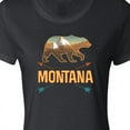 thumbnail image 4 of Inktastic Montana Vacation Bear Silhouette Women's T-Shirt, 4 of 5