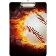thumbnail image 2 of FMSHPON Baseball Clipboard Hardboard Wood Nursing Clip Board and Pull for Standard A4 Letter 13x9 inches, 2 of 7