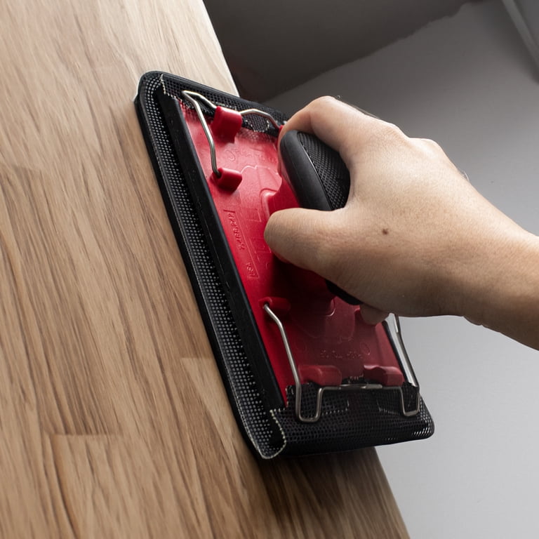 Hyper Tough Soft-Grip Palm Sander with Stainless Steel Clamps for