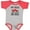 Baseball Heather and Red, variant on Inktastic Uncle Firefighter for Nephew Boys or Girls Baby Bodysuit