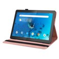 thumbnail image 2 of Allytech Lenovo Tab M10 HD Case 10.1" Tablet Model TB-X505F, Slim Fit PU Leather Butterfly Embossed Shockproof Drop Protection Kickstand TPU Case Cover for Lenovo Tab M10 HD TB-X505F, Pink, 2 of 6