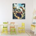 thumbnail image 2 of Stupell Industries Dinosaur & Monster Truck Adventure Canvas Wall Art, design by Creative Studio, 40 x 30, 2 of 7
