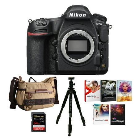Nikon D850 Full Frame FX- Format Digital SLR Camera and 64GB Holiday