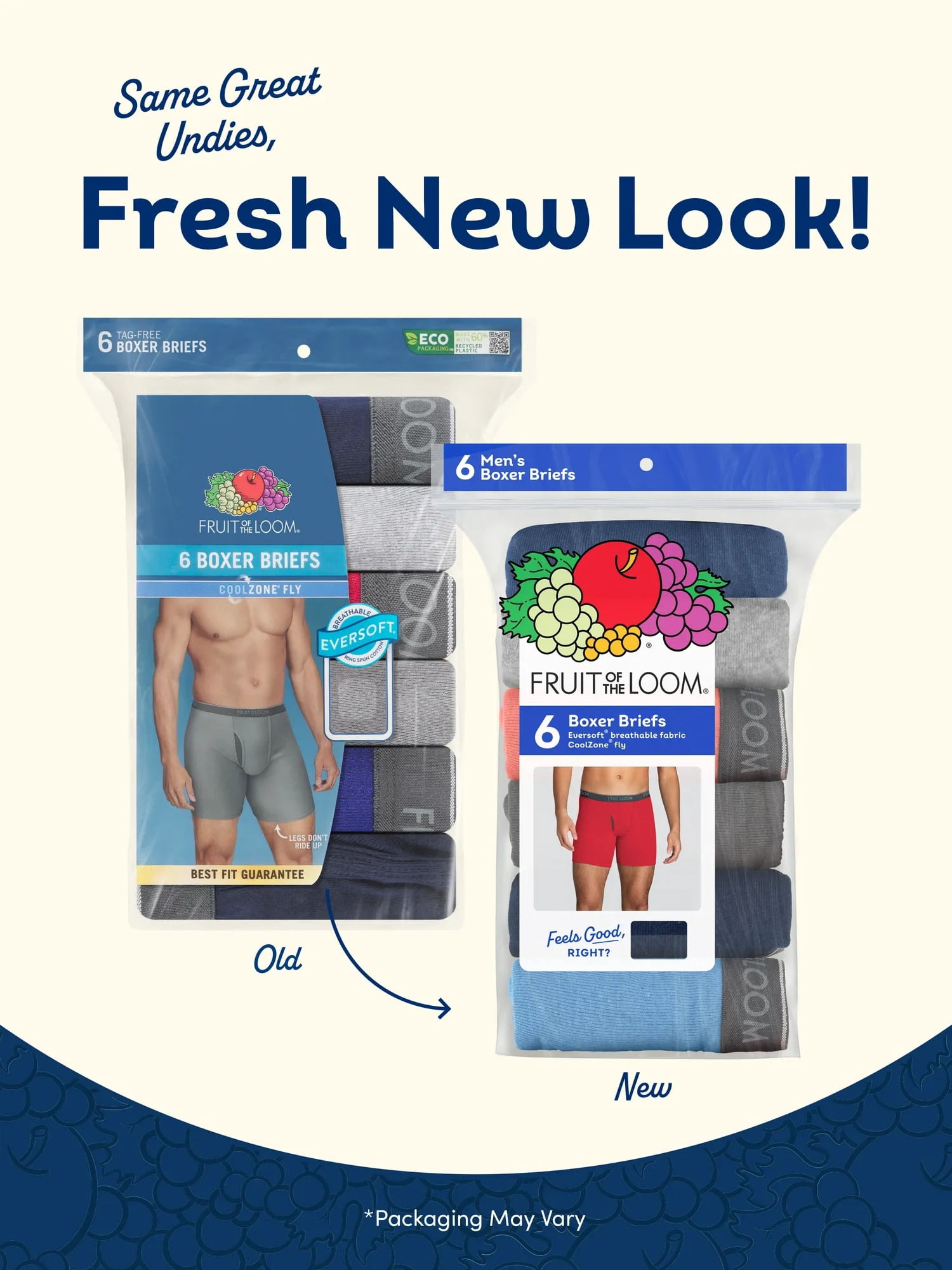 Fruit of the Loom Men's CoolZone Fly Boxer Briefs, 6-Pack