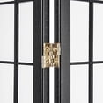 thumbnail image 3 of ORE International 4-Panel Shoji Screen Room Divider, Black, 3 of 4
