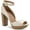 Bone Smooth, variant on Sun + Stone Womens Reeta Faux Leather Stacked Platform Sandals