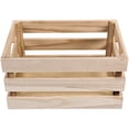 thumbnail image 1 of PTOOTP Rustic Box Decorative Storage Wood Crate 1Pack for Hallway Decor, 1 of 7