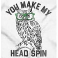 thumbnail image 2 of Make Head Spin Hipster Glasses Owl Zip Up Hoodie Men's Women's Brisco Brands S, 2 of 6