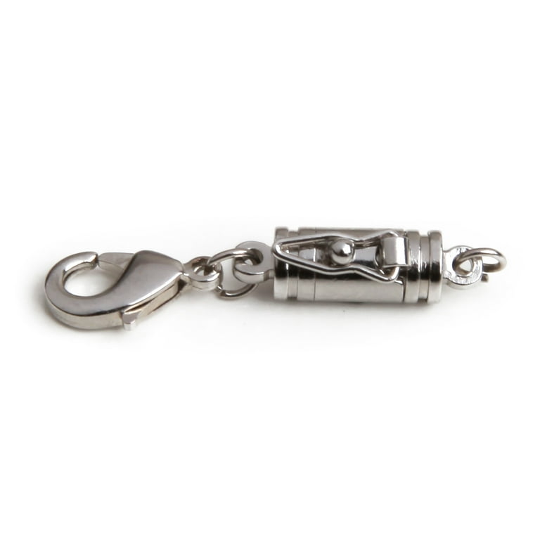 Magnetic necklace clasps sale with safety catches