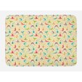 thumbnail image 1 of Yoga Bath Mat, Workout Themed Fitness Girls Pattern Abstract Meditation Postures Arrangement Asian, Non-Slip Plush Mat Bathroom Kitchen Laundry Room Decor, 29.5 X 17.5 Inches, Multicolor, Ambesonne, 1 of 2