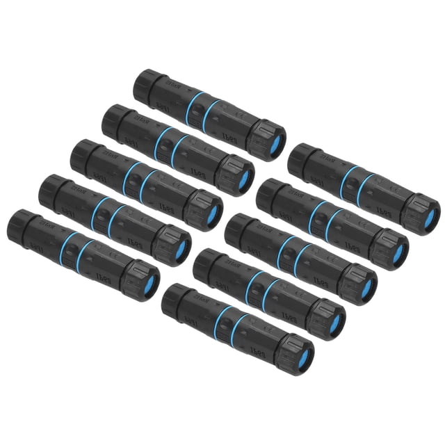 Unique Bargains Waterproof RJ45 Coupler, Dual Head Ethernet LAN Cable Connector, Pack of 10