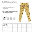 thumbnail image 6 of COEQINE Christmas Girls Leggings Buttery Soft Bee Print Candy Cane Yellow Yoga Pants Full Length High Waist Tummy Control for Jogging Running for 12-13 Years Kids Girls, 6 of 7