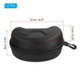 thumbnail image 2 of Uxcell Hard Ski Goggle Case, 2 Pack EVA Sports Glasses Case, 8.27" x 4.33" x 3.54", 2 of 6