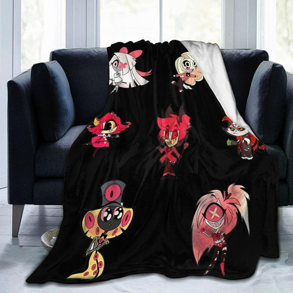 Hazbin Hotel Cartoon Style-25 Ultra-Soft Micro Warm Fuzzy Fleece Blanket Throw Gift Decoration For Home Car Camp Office 60"x50"