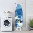 thumbnail image 3 of Kuiaobaty Ironing Board Cover Non-Slip Ironing Board Replacement Cover Protective Scorch Polyster with Elastic Edge 15 x 54 Inches Home Decoration, Marble Texture Sea Turtle, 3 of 5