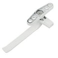 thumbnail image 2 of Unique Bargains Alliage d'Aluminium Fermeture de Fenêtre Poignée Poignée Poignée Main Droite Blanc 2pcs, 2 of 6
