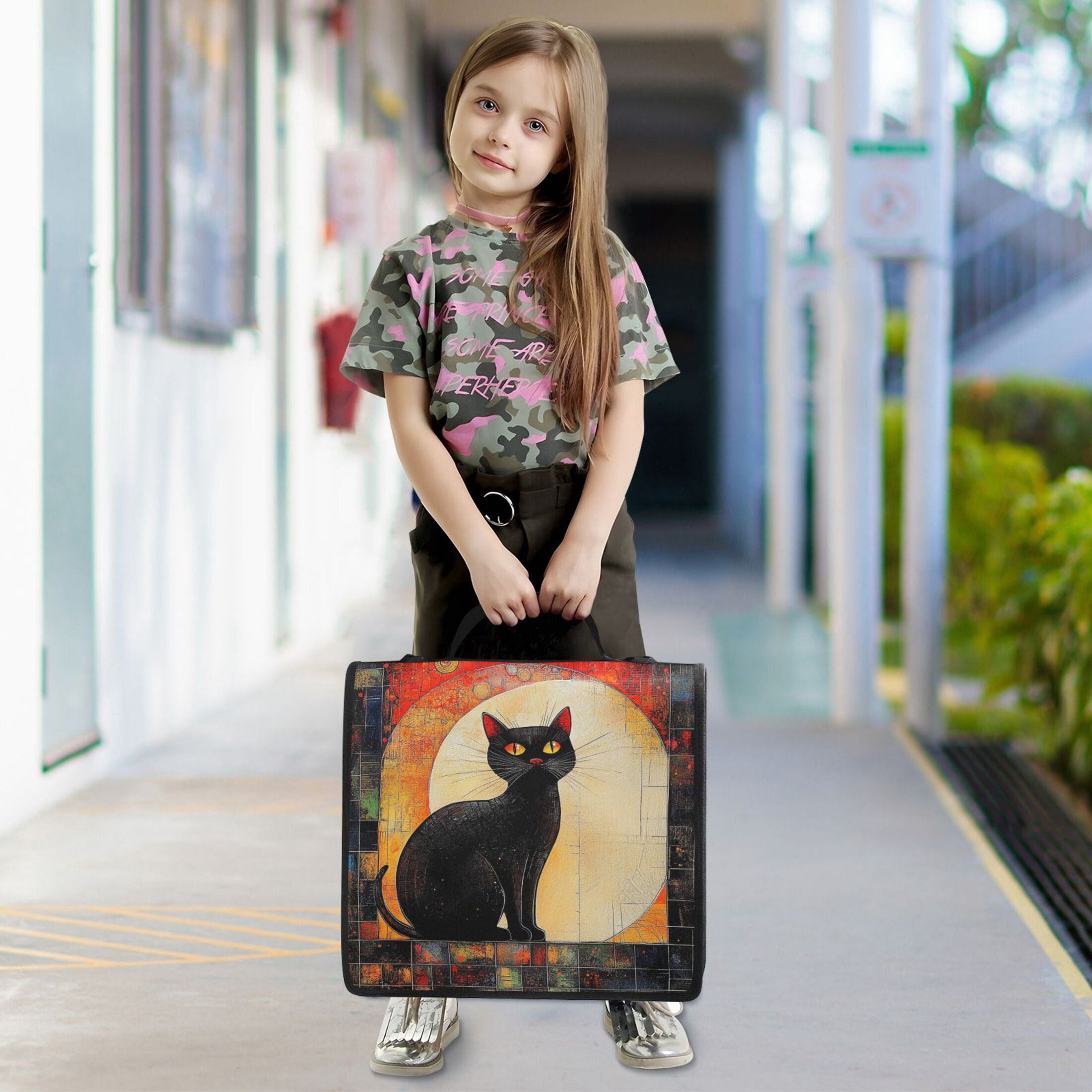 YAZAOO Zipper Binder trapper keeper Documents Organized Design Ethereal Midnight Guardian Printed