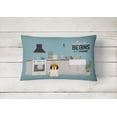 thumbnail image 2 of Caroline's Treasures CK7783PW1216 Petit Basset Griffon Veenden Kitchen Scene Canvas Fabric Decorative Pillow, 12H x16W,, 2 of 4