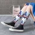 thumbnail image 6 of Picia Women Crew Soft Moisture-wicking Socks Cute Gnomes in USA1 Pattern Design Cotton Socks, One Size fit All, 6 of 9