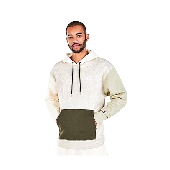 Champion Classic Fleece Blocked Mens Active Hoodies Size XL, Color: Hiker Green/Black