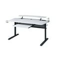 thumbnail image 3 of "ACME Vildre Gaming Table w/USB Port, Black & White Finish 93134", 3 of 7