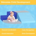 thumbnail image 4 of FDW 4-Piece Safe Corner Climbing Toy Foam Playset for Toddlers Aged 1-3(Blue), 4 of 7
