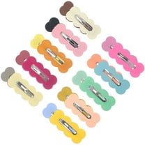 ROSENICE 30pcs Snap Hair Clips Small Hair Barrettes Kids Hair Pin Hair Accessories for Women Girls