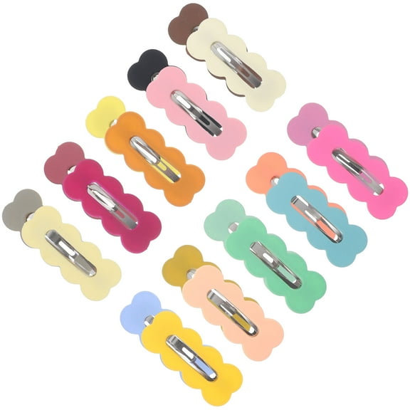 ROSENICE 30pcs Snap Hair Clips Small Hair Barrettes Kids Hair Pin Hair Accessories for Women Girls