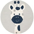 thumbnail image 2 of Unique Loom Whimsy Kids Collection Area Rug - Evermoor (7' 1" Round Gray/Ivory), 2 of 9