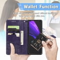 thumbnail image 2 of Samsung Galaxy Z Fold3 5G Mandala Wallet Case,Slim 3D Flip Leather Magnetic Closure with Credit Card Holder & Hand Strap Flip Folio Closure Phone Case for Samsung Galaxy Z Fold3 5G MTL Purple, 2 of 13