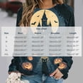 thumbnail image 5 of Uootdi Halloween Sweatshirts for Women Crew Neck Black Cat Castle Pumpkin Graphic Womens Sweatshirt Loose Fit Weekend Outing Soft Womens Tops Gift, 5 of 5