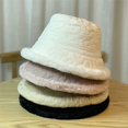 thumbnail image 3 of CoCopeaunts Reversible Bucket Hats Double Sided Fisherman Hat Keep Warm Winter Fluffy Basin Hat Thickened Windproof Cold Proof, 3 of 8