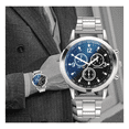 thumbnail image 3 of """2 Pzas Relojes De Cuarzo Casuales Impermeables Para Hombre Lab.G plateado fondo lanco """, 3 of 5
