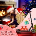 thumbnail image 5 of Kids Blcak Electric Scooter, Foldable E-Scooter with LED Display for Kids Ages 5 and Up, Top 8.75mph & 5.17 Miles Range Power by 130W Motor, Gifts for Kids, Teens, 5 of 5