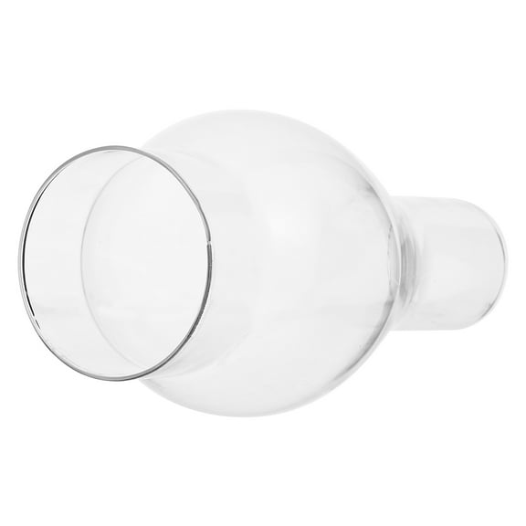 LIOOBO Glass Lamp Chimney Shade Clear Glass Oil Light Chimney for Warm Cozy Atmosphere