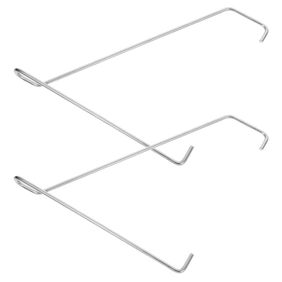 OUNONA 2pcs Heavy Duty Metal Brackets For Shelves Wall Mounted Floating Shelf Bracket Stainless Steel Board Display Rack Practical And Decorative Shelf Brackets