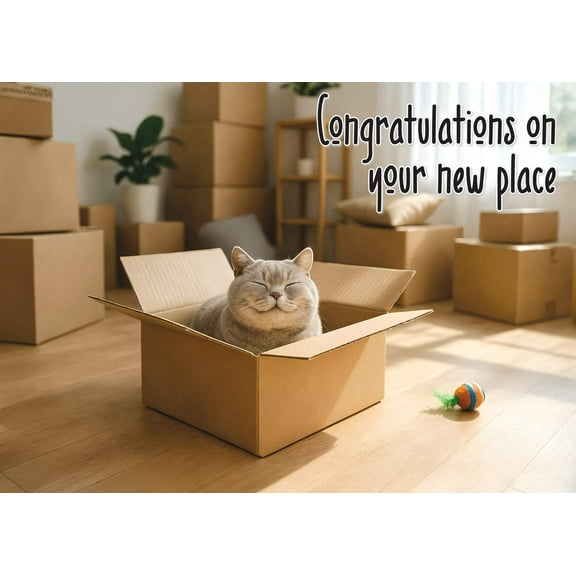 Glory To Dog Congratulations On Your New Place Housewarming Card