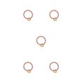 thumbnail image 1 of Inteprter Cadena para teléfono inteligente Anillo antipérdida impermeable Cordón exterior Floral Rosa Type2 NO2, 1 of 6