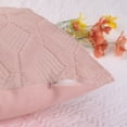 thumbnail image 4 of Unique Bargains Short Plush Solid Living Room Decorative Pillow Covers (2 Count) Pink 18" x 18", 4 of 6