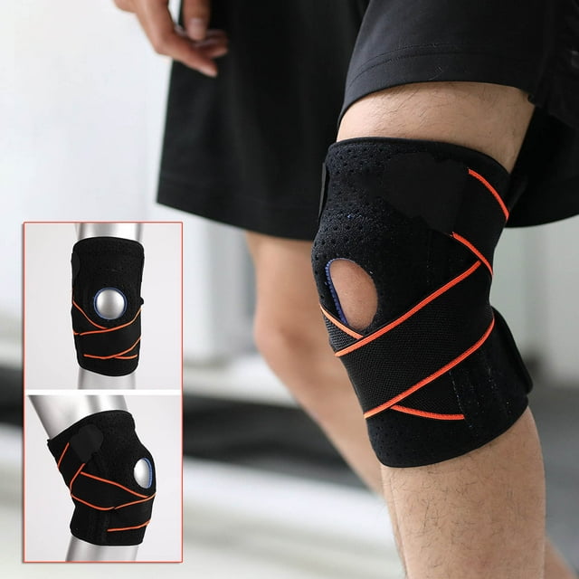 Agiferg Outdoor Sports Compression Cross Strap Knee Pads Cycling Ball Sports Knee Pads