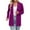 Dark Purple, variant on Breathable Womens Long Sleeve Cardigan Open Front Lightweight Cover Up For Summer Beach Office Wear